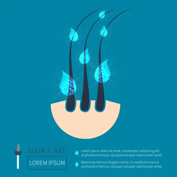 Hair bulb treatment poster Stock Vector Image by ©Naumas 106802476