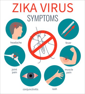 Zika virüs belirtileri poster