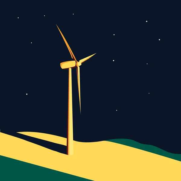 Contexte de l'éolienne — Image vectorielle