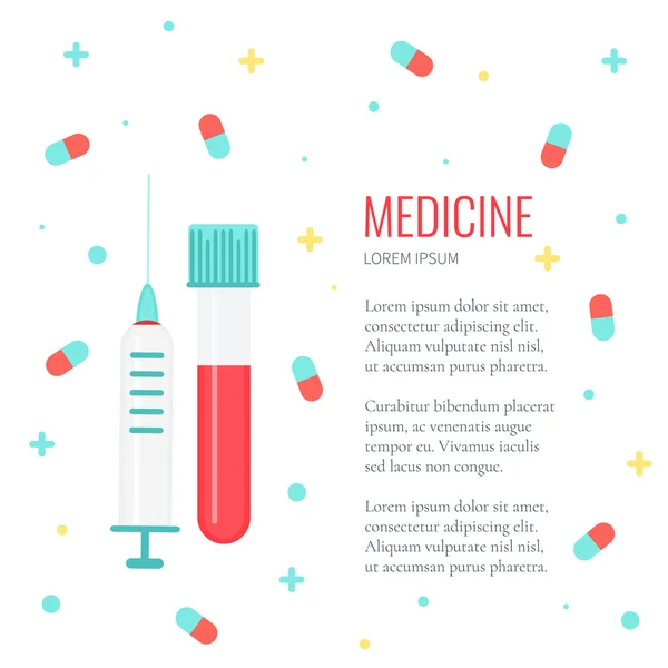 Modèle de conception de médecine — Image vectorielle