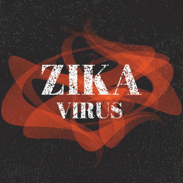 Affiche virus Zika — Image vectorielle