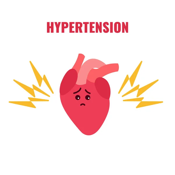 세계 고혈압 인식의 날 개념 삽화 포스터 — 스톡 벡터