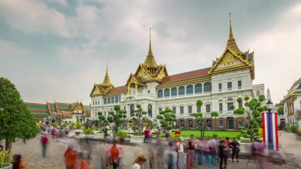 Bange Net Templo Buda Esmeralda Palacio Time Lapse Thailand — Vídeo de stock