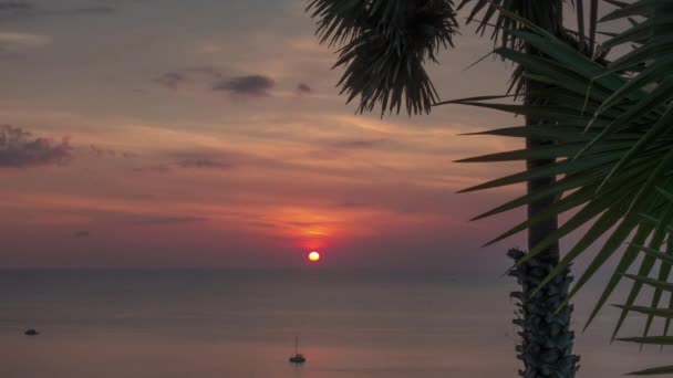 Phuket Aussichtsplattform Sonnenuntergang Panorama Zeitraffer Thailand — Stockvideo