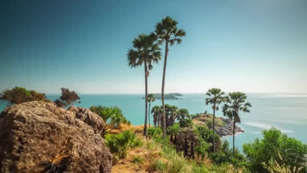 Phuket Día Famoso Panorama Cubierta Observación Time Lapse Tailandia — Vídeo de stock
