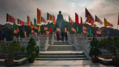 gün ışık tian tan Buda heykeli 4 k zaman sukut hong Kong'dan