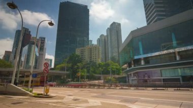 gün ışık trafik sokak 4 k zaman atlamalı hong kong şehir