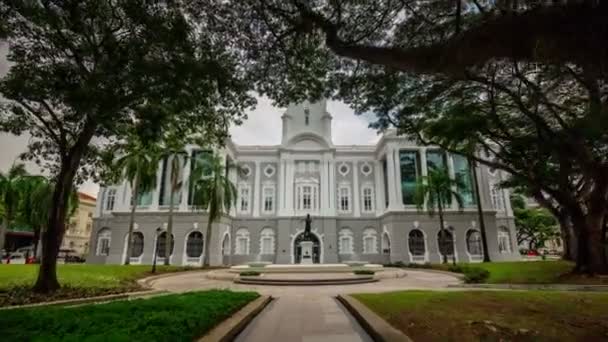 Theatre and concert hall 4k time lapse from singapore — Stock Video