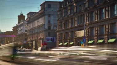 güneşli akşam minsk ana trafik yeni çocuk 4 k zaman atlamalı
