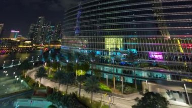 gece ışık dubai dünyanın en yüksek bina en iyi 4 k zaman atlamalı ABD aşağı