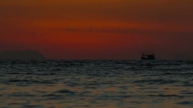 Tayland yaz gün gündoğumu gemi yolculuğu panorama hd phuket