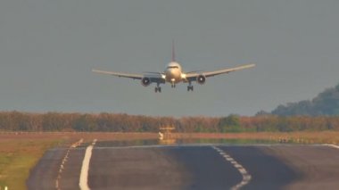 panorama hd phuket Tayland yaz gün batımı gündoğumu jet düz iniş