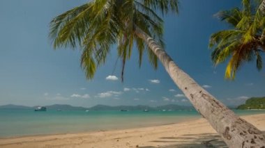 Tayland gün hafif yaz saati phuket Adası ünlü palm beach panorama hd