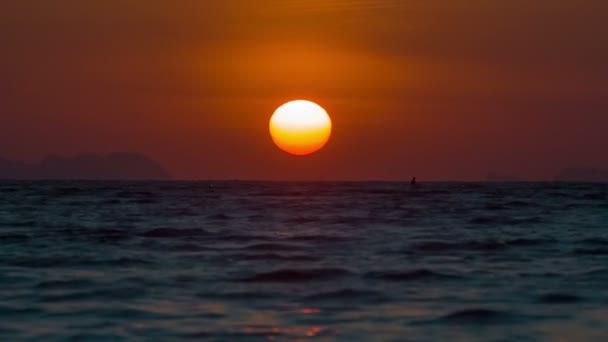 Tailandia verano día amanecer playa vista hd phuket — Vídeos de Stock
