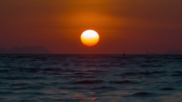 Tailândia verão dia nascer do sol praia vista hd phuket — Vídeo de Stock