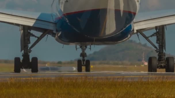 Tailândia verão dia jet plain equitação para tirar de perto vista hd phuket — Vídeo de Stock