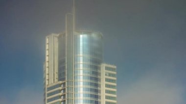 Beyaz Rusya yaz güneş ışık minsk yansıma 4 k bina zaman atlamalı