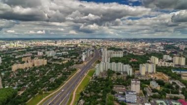 Beyaz Rusya yaz gün Rating sokak hava panorama 4k zaman atlamalı