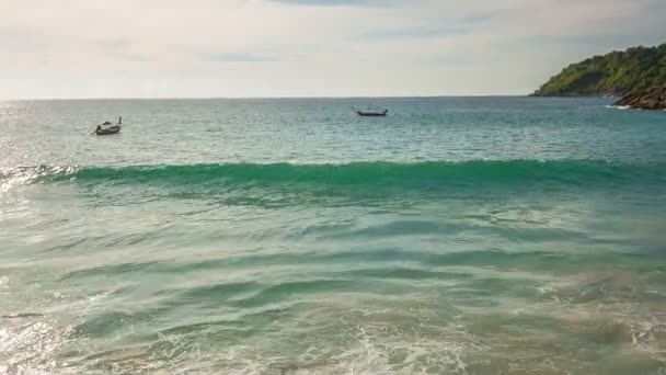 Thailand beroemde phuket eiland privé vrijheid strand panorama hd phuket — Stockvideo