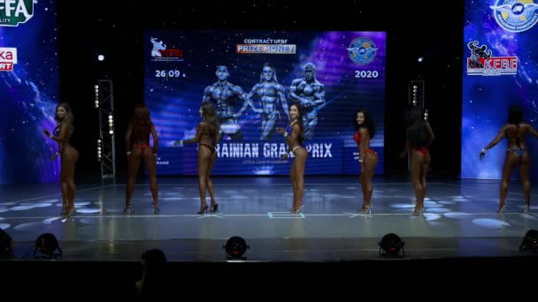 Grand Prix van Oekraïne 26.09.2020 UFBF-federatie — Stockvideo