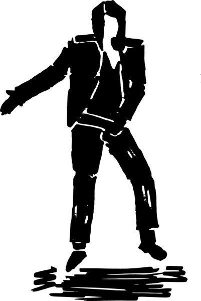 Michael jackson, tančící Ruční kresba, král — Stock fotografie