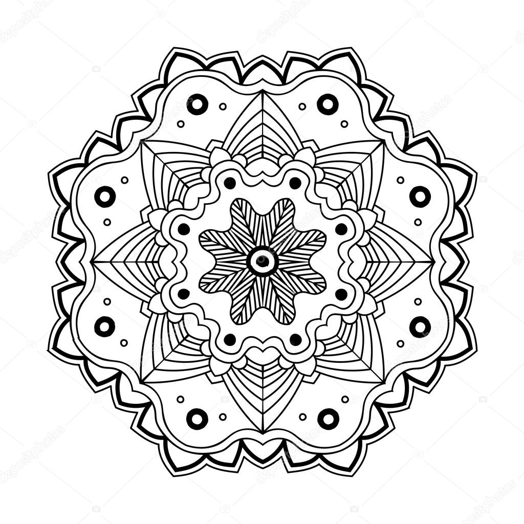 Floral Simple Mandala Stock Vector C Lullis 106202520