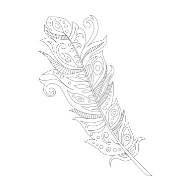 siyah bohem boho kuş tüyü