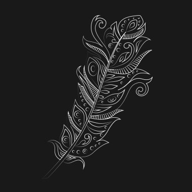 bohem boho kuş tüyü