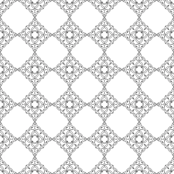 Square rosettes seamless pattern — Stock Vector