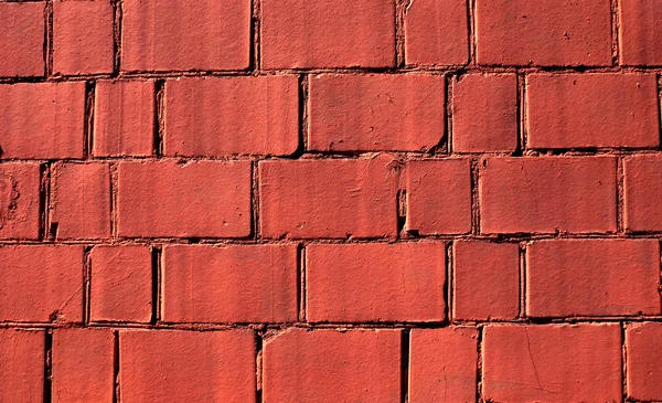 Wall of red bricks — Stock Photo, Image
