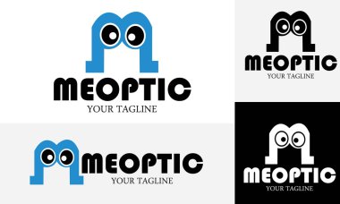 optik vektör logo ve kartvizit