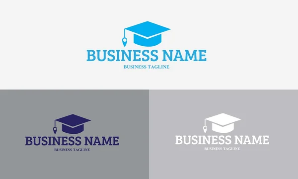 Vetor de educação logotipo e faculdade — Vetor de Stock
