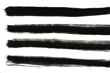 Çince mürekkep Kaligrafi fırçası, beyaz arka plan üzerinde izole topluluğu