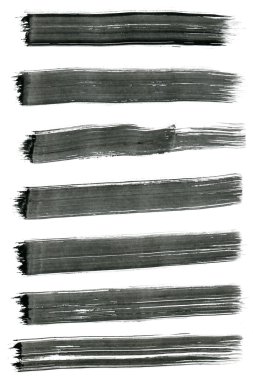 Çince mürekkep Kaligrafi fırçası, beyaz arka plan üzerinde izole topluluğu