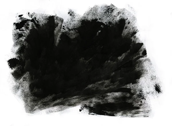 抽象黑色墨迹. — 图库照片