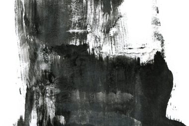 Soyut siyah mürekkep lekesi.