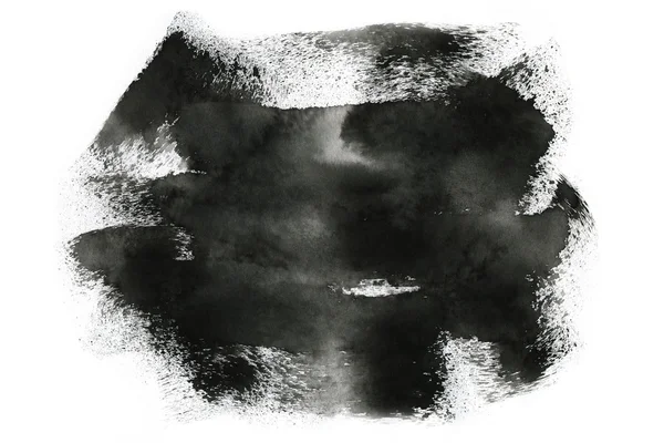 Mancha de tinta negra abstracta . —  Fotos de Stock