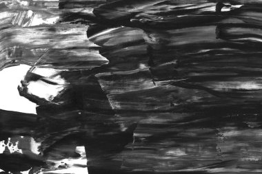 Soyut siyah mürekkep lekesi. Suluboya kağıdına Çin mürekkep arkaplanı. 