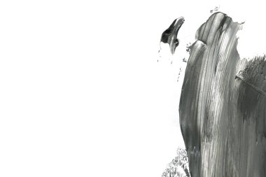 Soyut siyah mürekkep lekesi. Suluboya kağıdına Çin mürekkep arkaplanı. 