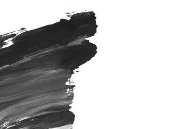 Soyut siyah mürekkep lekesi. Suluboya kağıdına Çin mürekkep arkaplanı. 