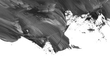 Soyut siyah mürekkep lekesi. Suluboya kağıdına Çin mürekkep arkaplanı. 