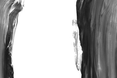 Soyut siyah mürekkep lekesi. Suluboya kağıdına Çin mürekkep arkaplanı. 