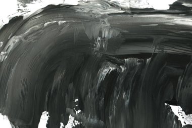 Soyut siyah mürekkep lekesi. Suluboya kağıdına Çin mürekkep arkaplanı. 