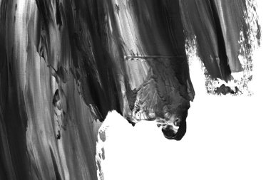 Soyut siyah mürekkep lekesi. Suluboya kağıdına Çin mürekkep arkaplanı. 