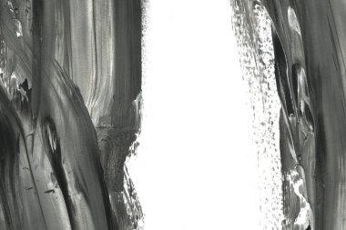 Soyut siyah mürekkep lekesi. Suluboya kağıdına Çin mürekkep arkaplanı. 