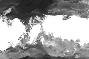 Soyut siyah mürekkep lekesi. Suluboya kağıdına Çin mürekkep arkaplanı. 