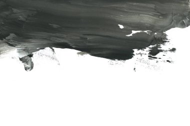 Soyut siyah mürekkep lekesi. Suluboya kağıdına Çin mürekkep arkaplanı. 