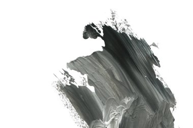 Soyut siyah mürekkep lekesi. Suluboya kağıdına Çin mürekkep arkaplanı. 