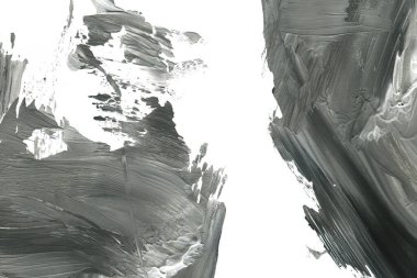 Soyut siyah mürekkep lekesi. Suluboya kağıdına Çin mürekkep arkaplanı. 