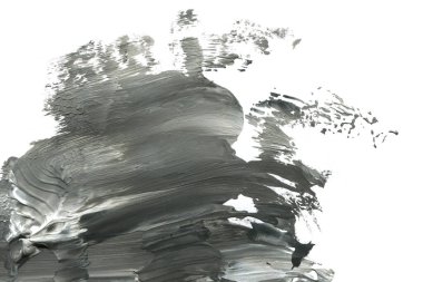 Soyut siyah mürekkep lekesi. Suluboya kağıdına Çin mürekkep arkaplanı. 